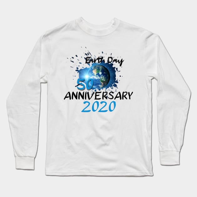 Earth Day 50th Anniversary 2020 Long Sleeve T-Shirt by Your Design